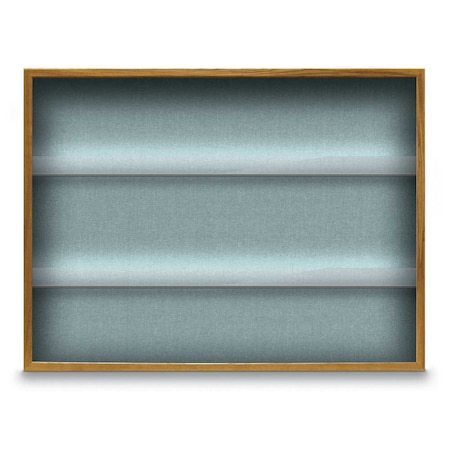 Outdoor Enclosed Combo Board,48x36,White Frame/Black Porc & Buff